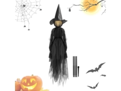 Decoración De Brujas Para Halloween: Bruja De Jardín Iluminada, Decoración Espeluznante Para El Jardín, Brujas