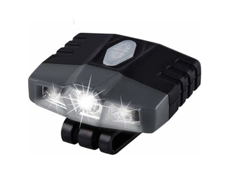 Linterna frontal LED, linterna frontal plegable con clip para exteriores, mini luz portátil para sombrero con manos libres, ultrabrillante, ideal p...