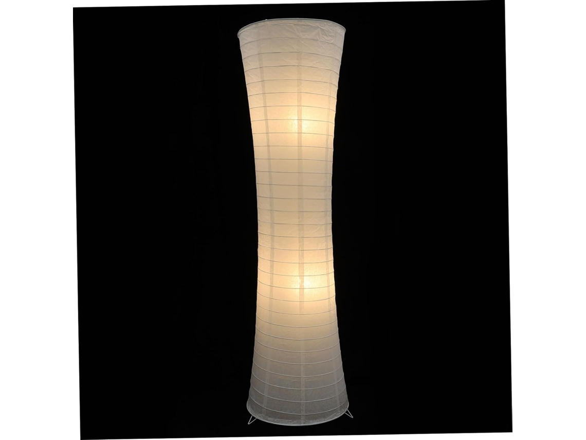 Lámpara de pie moderna y elegante de papel suave, con casquillo E14, ideal para el salón. SFUSHOS