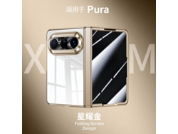 (oro Anti-voyeur Huawei Puraxmax Classic Edition) Caso Del Teléfono Resorte Central De Succión Magnética Caso Electrochapado Membrana Integrada