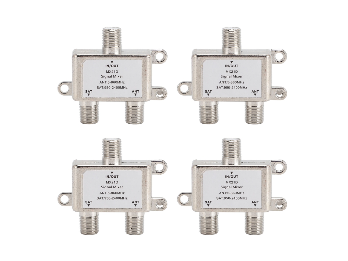 Divisor de cable coaxial que divide la señal de TV y conecta Internet