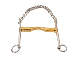 Espessura Do Bocal de Adestramento Dourado Cyprium 18 Mm Mordeu Dourado 13.5 Cmsefton