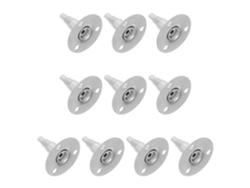Paquete De 10 Clips De Acero Inoxidable Para Colgar Y Fijar Cables.