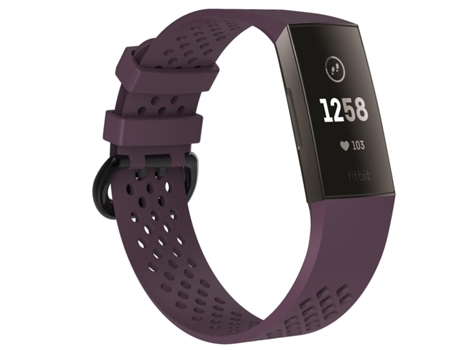 Correa INF Wbf-afc3 hole-18(l) para Fitbit by Google Charge 3/4 (Morado - L)