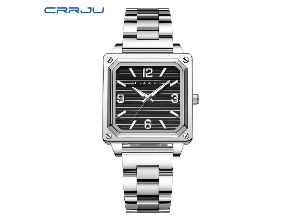 Reloj Cuadrado Unisex Impermeable (negro), Reloj Para Parejas, Reloj De Pulsera Cuadrado Sencillo