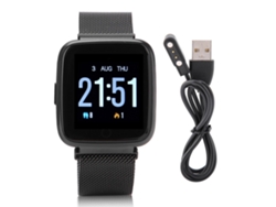 Pulsera Inteligente Smartwatch Resistente Al Agua Monitor De Presión Arterial Y Frecuencia Cardíaca Pulsera De Metal