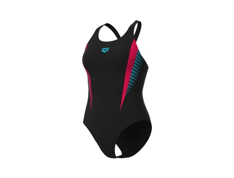 Bañador de Mujer para Natación ARENA Pieza Threefold V Negro (40)