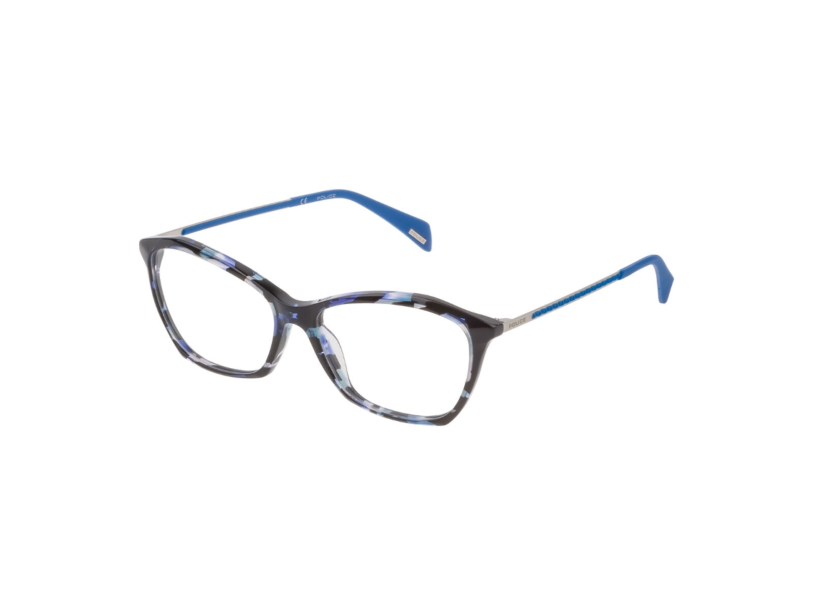 Montura De Gafas Mujer Police Vpl840-5406rj (azul - Plástico - Ø 54 Mm)