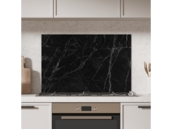 Panel de revestimiento de cocina negro - Mármol 90x60 cm