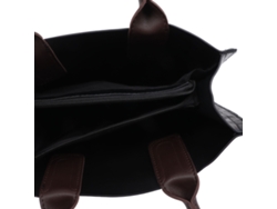 Bolso De Mano Negro Retro De Piel Sintética Para Mujer Con Asa Superior Y Gran Capacidad.