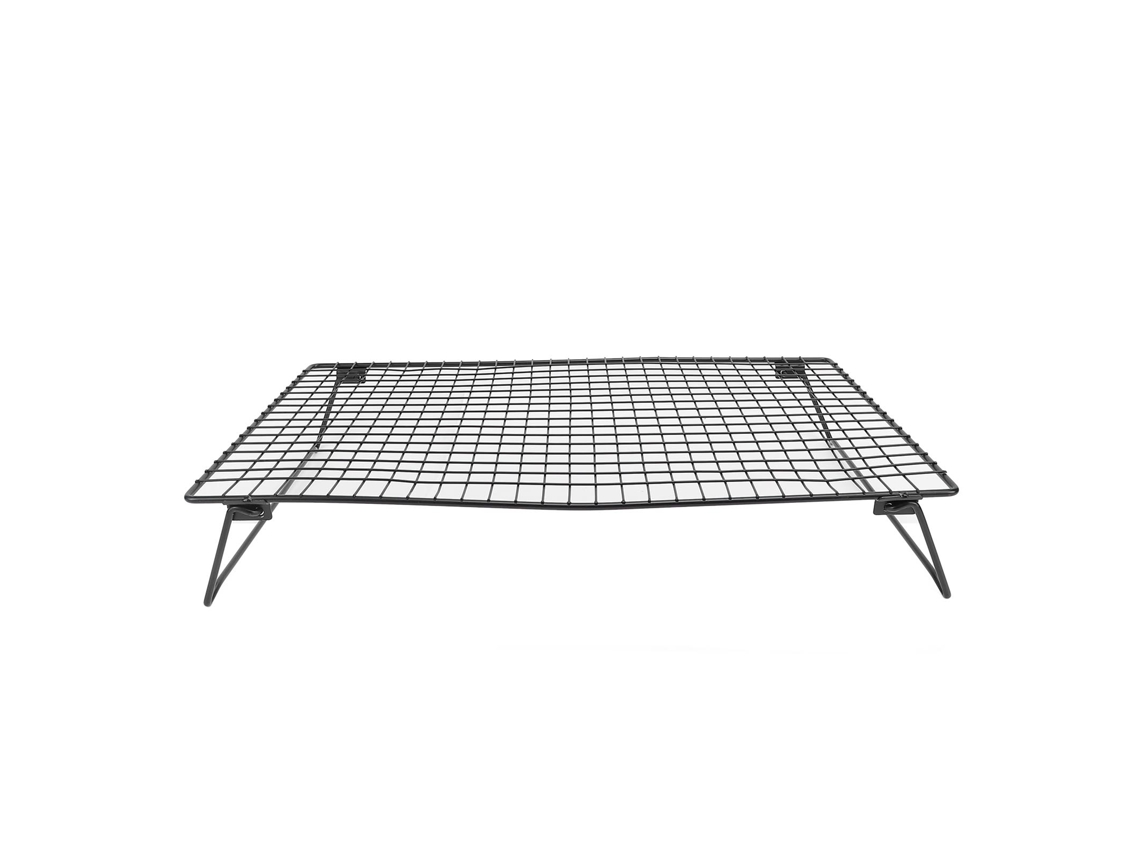 Estantería De Enfriamiento Plegable Negra De Acero Carbónico Multifuncional Para Hornear Galletas