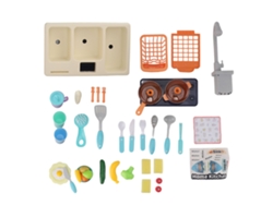 2026-set De Juguete De Cocina Para Niños Con Fregadero, Recipientes, Pala Y Agua Circulante Eléctrico