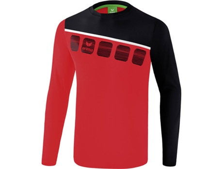 Blusa para Niño ERIMA 5-C Blanco, Negro, Rojo para Multideportes (10 anos)