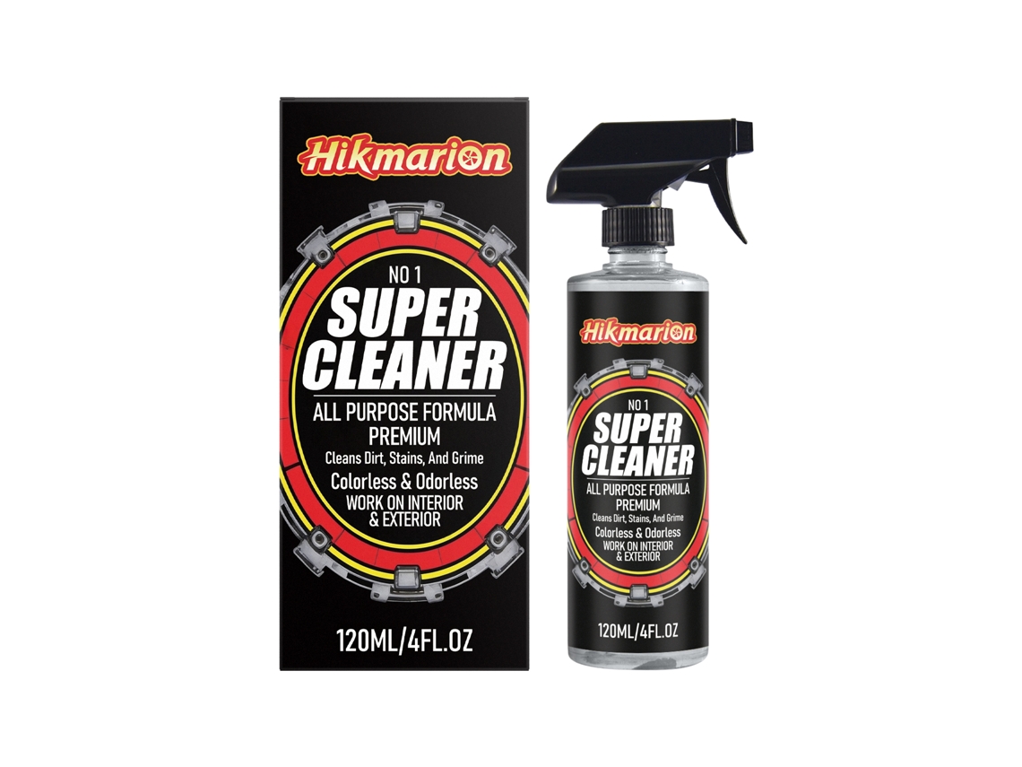 Spray multifuncional para una limpieza eficaz del coche.