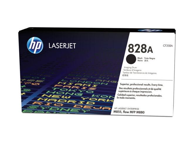 Tambor de imágenes Original LaserJet HP 828A negro CF358A para Laserjet enterprise series M855 y flow MFP M880