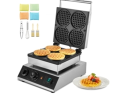 Máquina De Waffles Comercial 1550w Para 10 Waffles Rectangulares Tekmaquinas