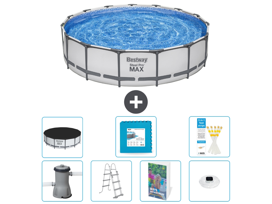 Bestway Piscina Bestway Steel Pro Max Redonda - 457x122 Cm - 8-peças S674