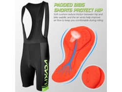 Conjunto De Maillot De Ciclismo De Manga Corta Y Culotte Con Tirantes Acolchado Para Hombre.