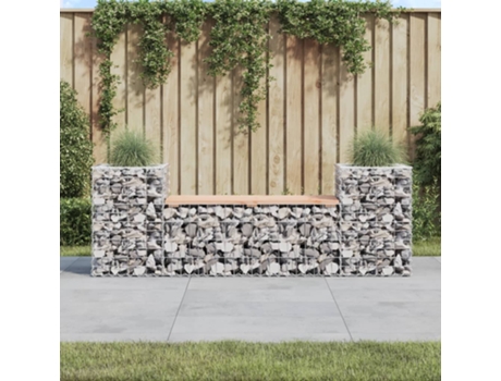 Banco De Jardín VIDAXL Marrón Madera (183x41x60,5 cm)