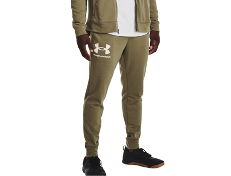 Chándal UNDER ARMOUR Hombre (Algodón - Verde - S)