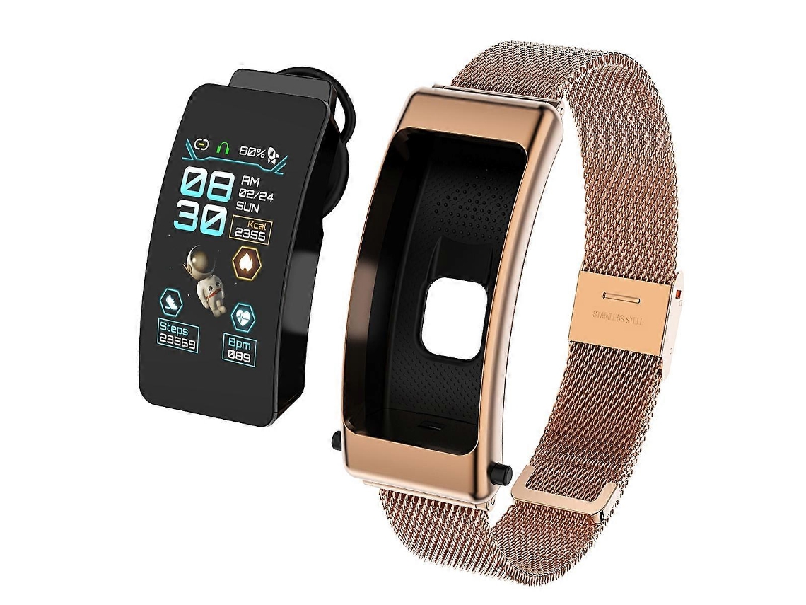 Reloj inteligente K50 de 1.08 pulgadas con correa de acero y auriculares extraíbles, resistencia al agua IP67 y compatible con llamadas Bluetooth. Ly Ebike