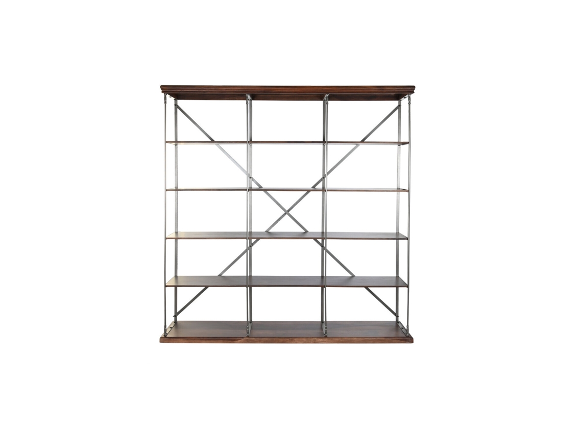 Librería metálica Sheesham marrón, 213x43x220cm ALEXANDRA HOUSE LIVING