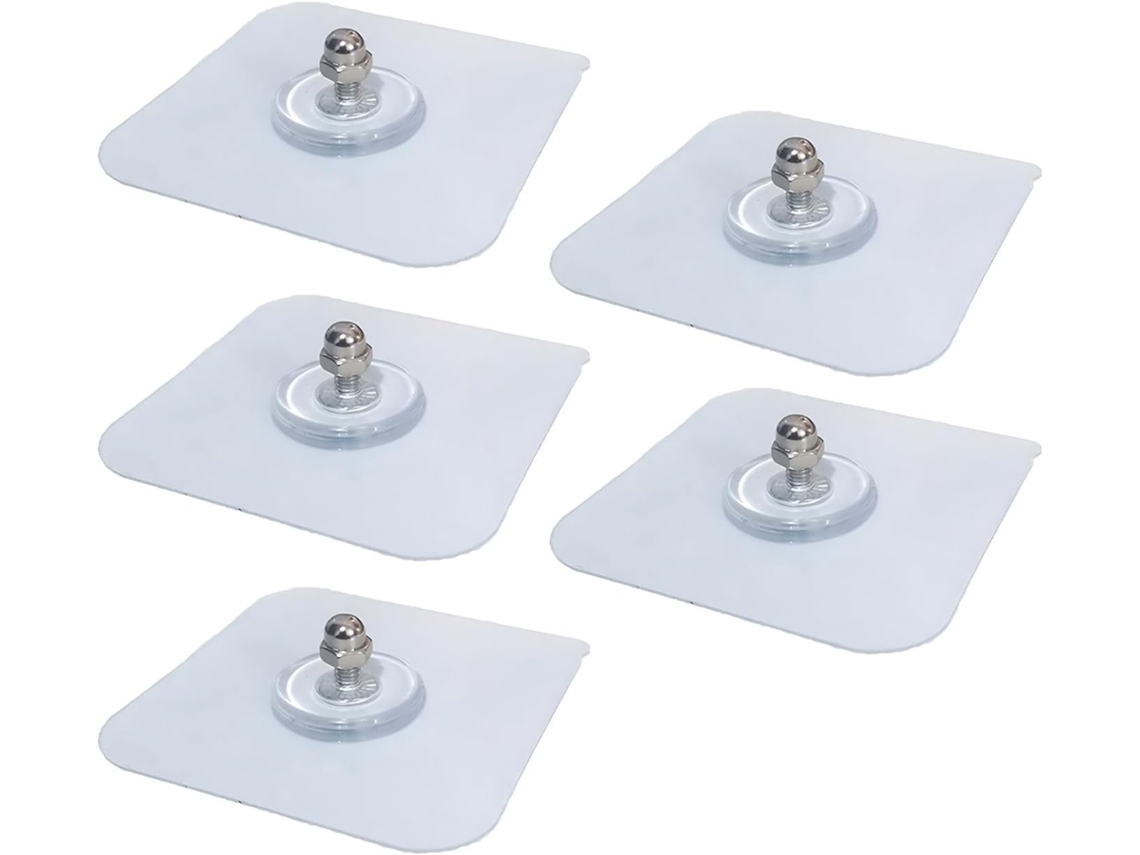 Ganchos Adesivos, 5 Unidades, À Prova D'água, Sem Necessidade De Pregos, Para Chuveiro, Cozinha, Quarto, Sala De Estar,
