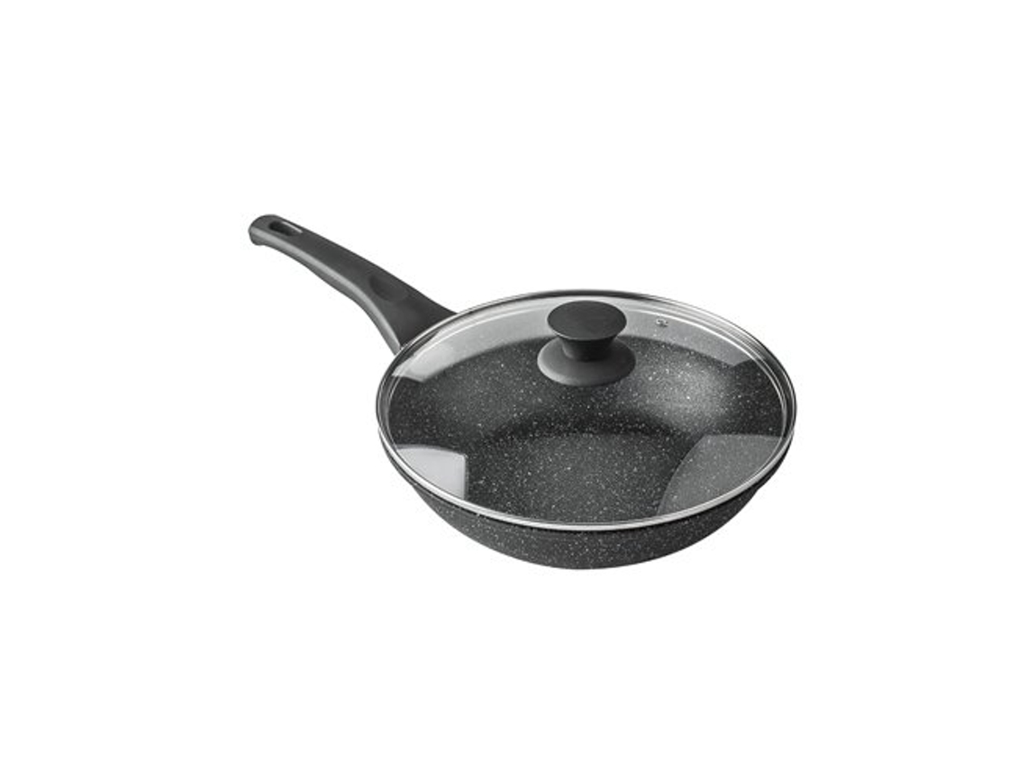 Wok Aluminio Fundido Piedra Black 28cm
