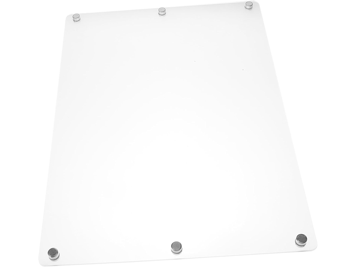 Pizarra Blanca De Borrado En Seco Para Refrigerador, 42 X 30 Cm, Acrílico Transparente