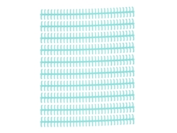 Encuadernación De Hojas Sueltas De 10 Lomos, 30 Agujeros, Plástico Pp De 10 Mm De Grosor, Azul Claro