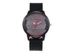 Reloj Casual De Moda Para Hombres Zhoulianfa De Cuarzo Con Correa De Silicona (agujas Rojas)