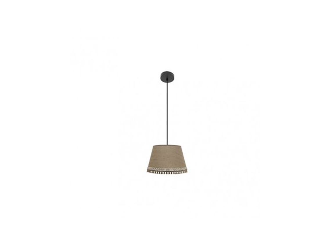 Lámpara colgante Ada 1xe27 Negro/arena Regx35x35 Cm Fabrilamp