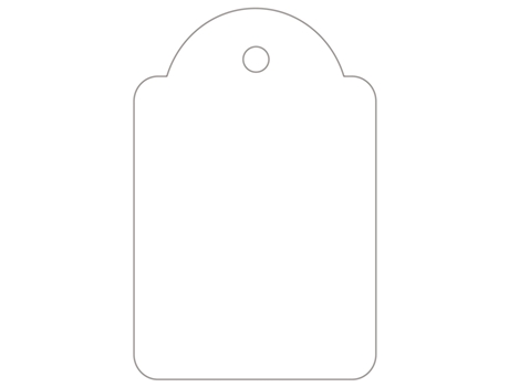 Etiqueta ColganteAPLI (Blanco - 28 X 43 mm)