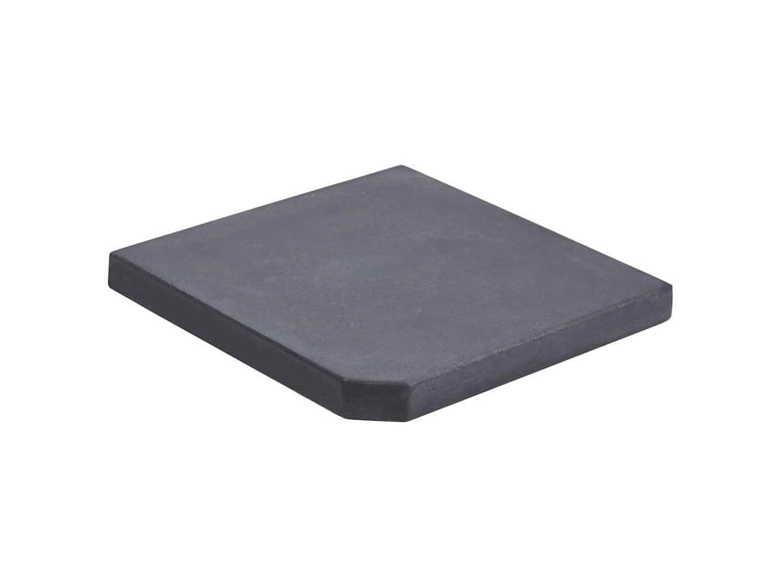 Maison Exclusive - Base Con Peso Para Sombrilla De Granito Negro Cuadrada 25 Kg
