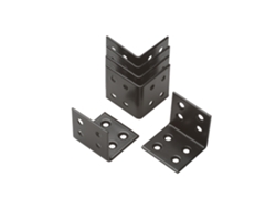 Esquinas para vallas 40 x 40 mm Accesorios para vallas de jardín negras 6 piezas WOVAR