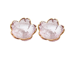 2026da-platos De Salsa De Vidrio Pequeños Con Flor De Cerezo Para Aperitivos Ensaladas Postres Rosa 2 Piezas