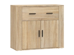 Aparador de madera procesada Sonoma, color roble exclusivo de Maison (80 x 33 x 70 cm)