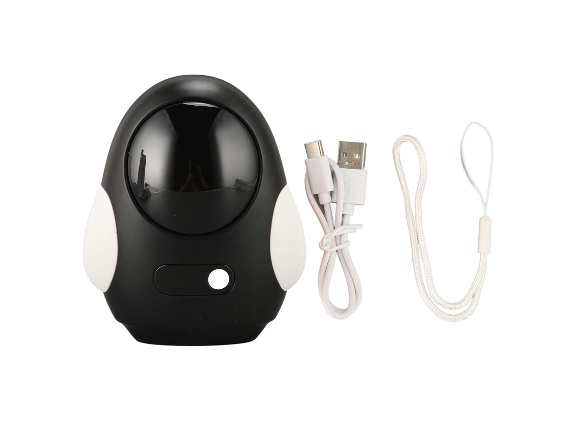 Calentador De Manos Recargable De 5000 Mah Con Diseño De Pingüino, 3 Niveles Ajustables, Portátil, Electrónico, Negro.
