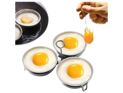 Cocedor De Huevos Escalfados De Acero Inoxidable, 3 Tazas, Utensilio De Cocina Para El Desayuno