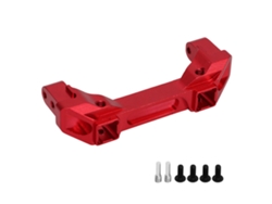 Soporte protector de aluminio Delantero para parachoques de RC Traxxas 1/10 Crawler rojo