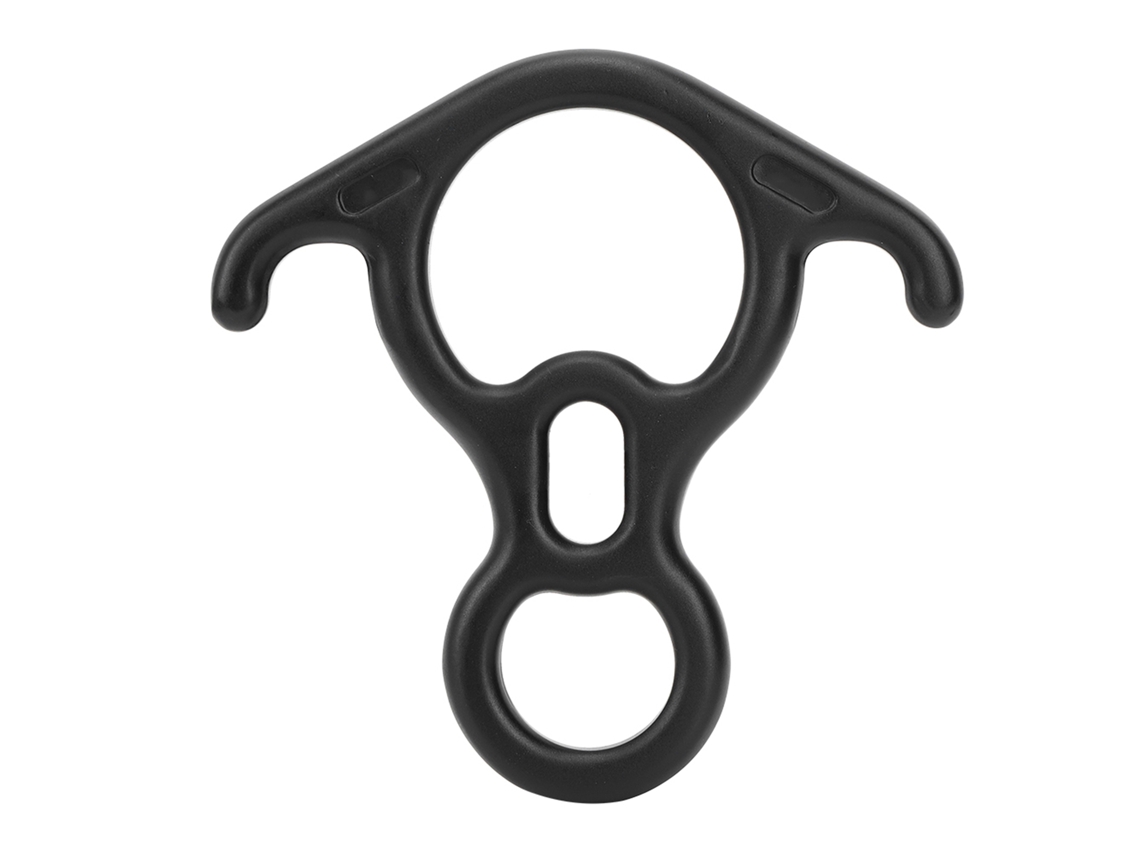 Descendedor de carabina de 50 kN para rescate y escalada.