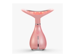 Masajeador Facial y Masajeador de Cuello para el Cuidado de la Piel con 45 Calor 5 y 3 Modos Recargable para Mujer y Hombrerosa YEMAESRE