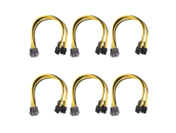 Vlrla-2026novo6 Piezas De Cable De Alimentación Gpu De Macho 8pin A Hembra 8pin Pcie