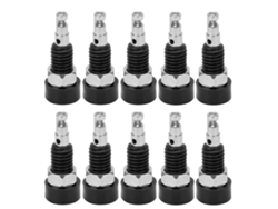 10pcs Conector Hembra Banana 2mm Jack Socket Panel Poste De Enlace Mini Para Instrumento Electrónico Negro