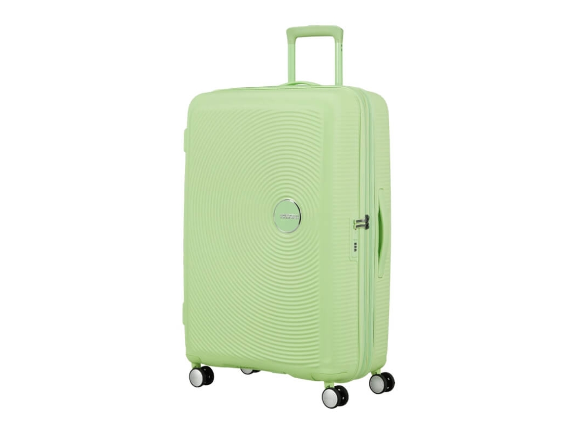 Maleta de viaje grande de 77 cm, 4 radios, Soundbox, color verde kiwi.