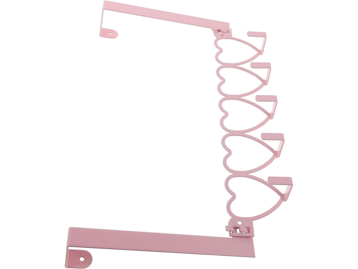 5 Ganchos De Hierro Para Toallas Con Diseño De Corazón, Almacenamiento Multifuncional Para Montaje En Pared.