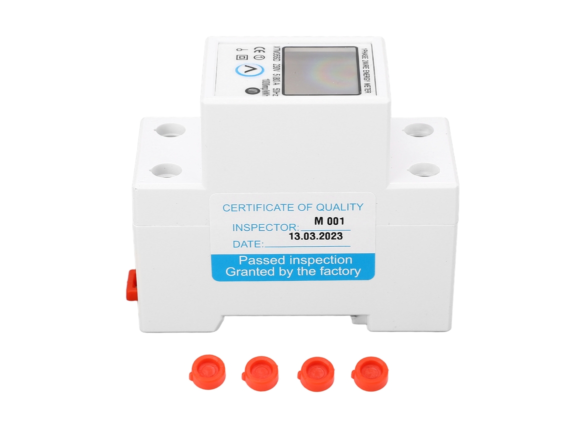 Medidor De Electricidad Digital Para Carril Din Con Pantalla Lcd, Detección De Corriente Y Tensión, Ip65