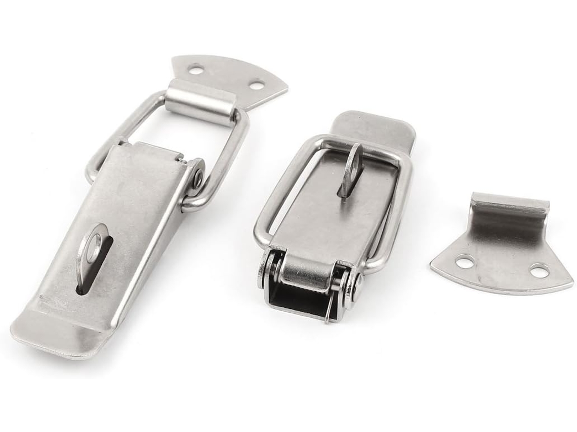 Cierre De Palanca Con Resorte De Metal Tono Plateado De 7. 5 Cm (3 Pulgadas).
