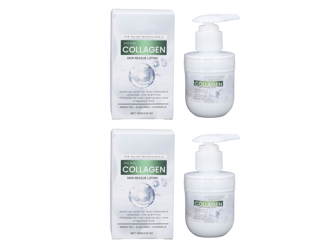 2 cremas hidratantes de colágeno para piel seca, reafirmantes y tonificantes, loción corporal de 100 g