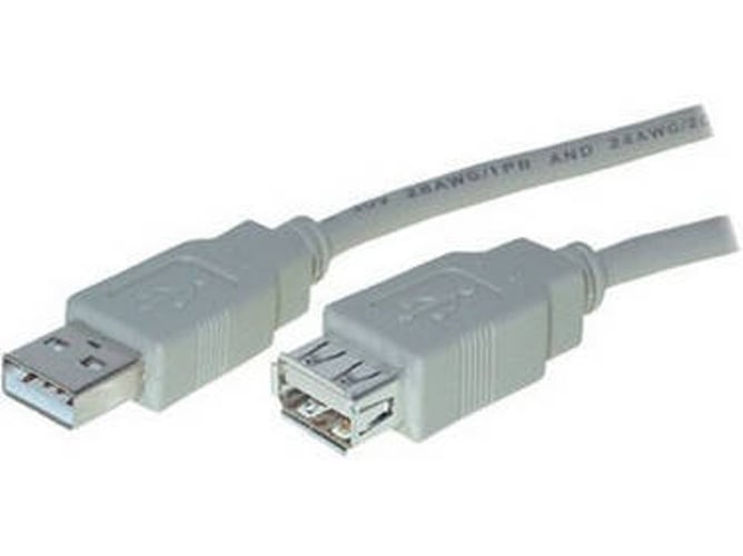 Cable USB S-CONN (USB - Gris)